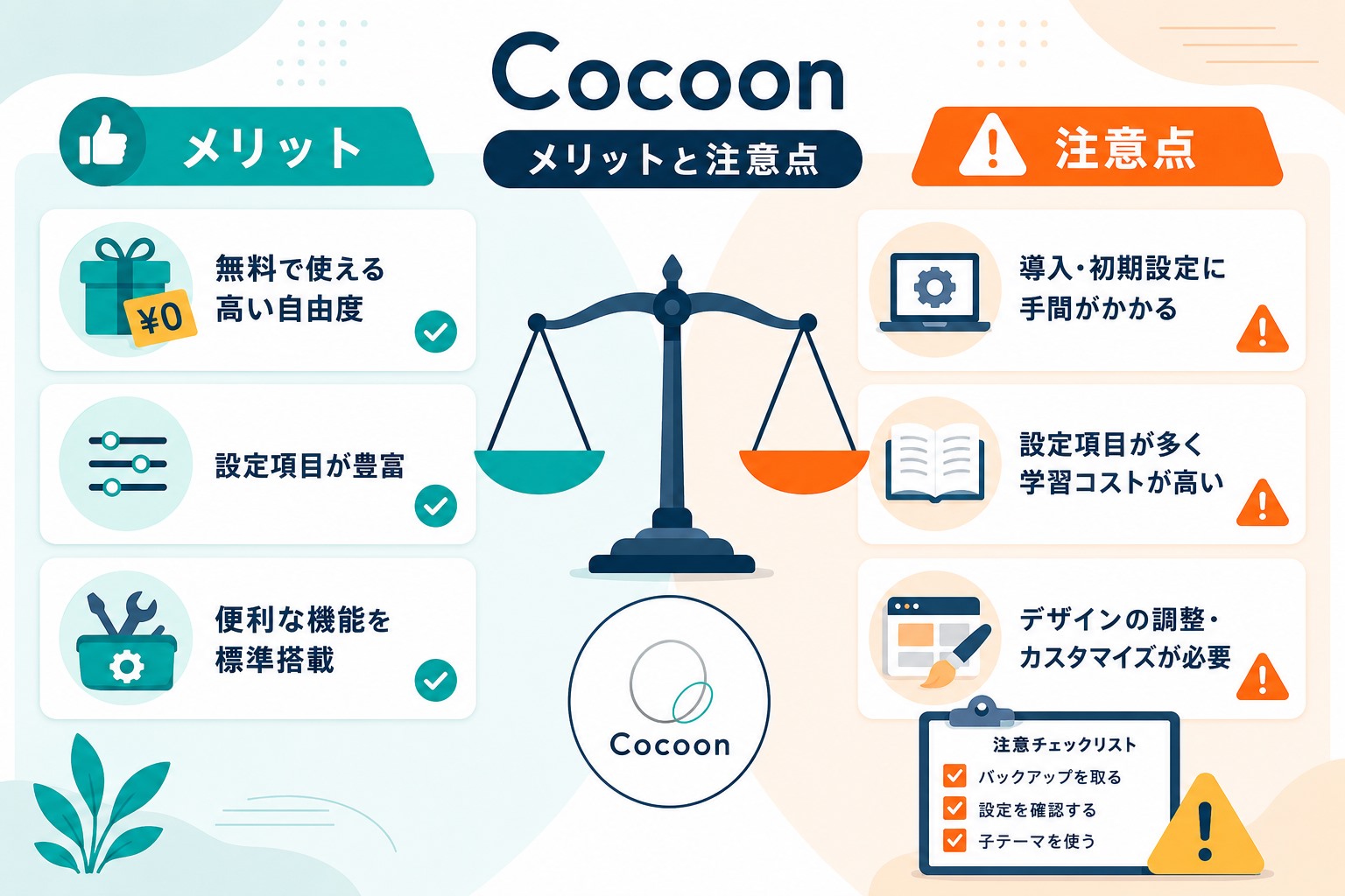 Cocoonのメリット・デメリット画像