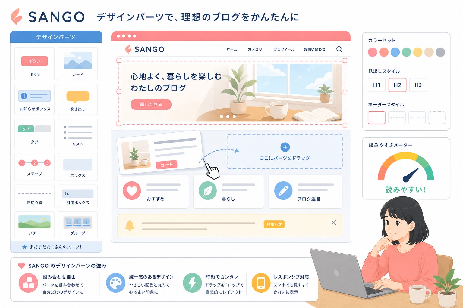 SANGOのデザインパーツ画像