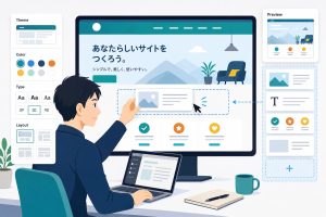 WordPressテーマのカスタマイズ方法【初心者から上級者まで段階別に解説】のアイキャッチ画像