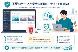 WordPressテーマの削除方法と注意点【画像つきで分かりやすく解説】のアイキャッチ画像