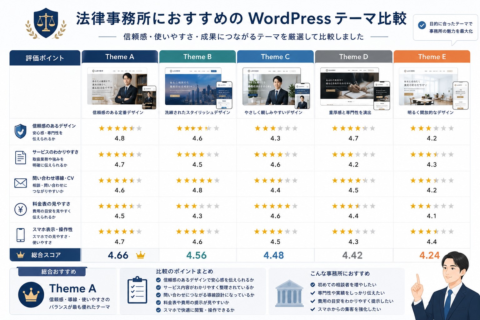 士業向けWordPressテーマのおすすめテーマ画像