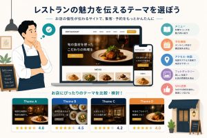 飲食店向けWordPressテーマおすすめ7選｜予約・メニュー・地図に強いテーマを厳選【無料あり】のアイキャッチ画像